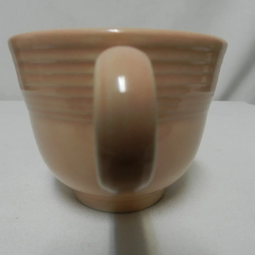 Fiesta Homer Laughlin stoneware Peach Apricot cup mug - Picture 4 of 10